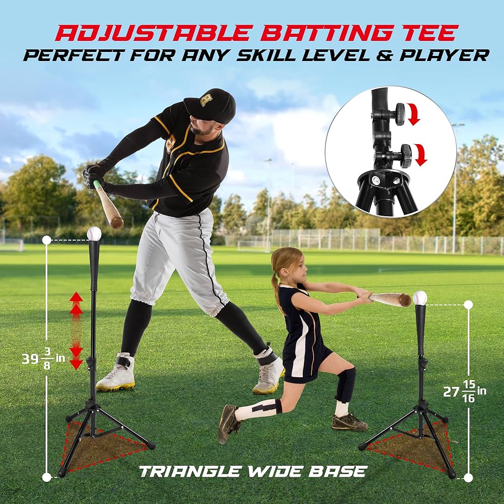 Amazon.com: Yes4All 7x7ft Baseball Net with Batting Tee